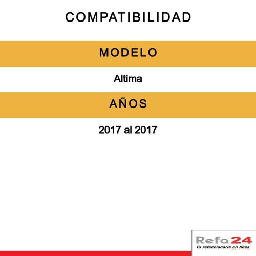Faro Tyc - Compatible Con Nissan Altima 2017-2017 - Diseño Fondo Negro, Lado Derecho (Copiloto) 