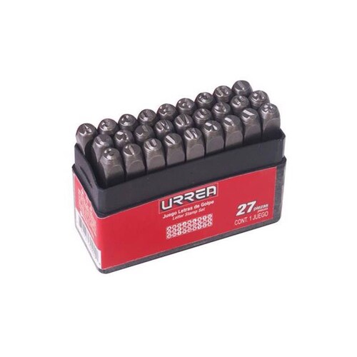 Juego de letras de golpe 10 mm (3/8in) 42L10 - Codigo: 42L10 - Marca: Urrea 