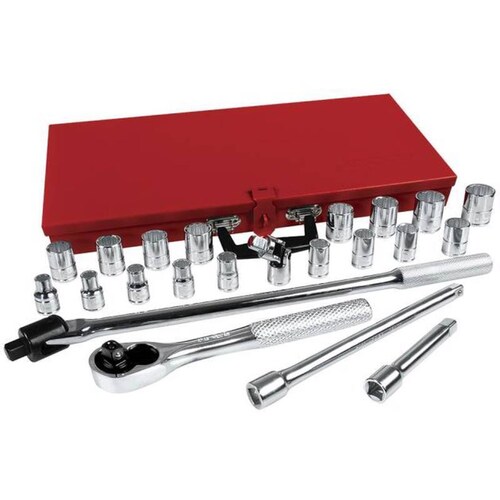 Juego de 23 dados y accesorios métricos 1/2in 54210 - Codigo: 54210 - Marca: Urrea 