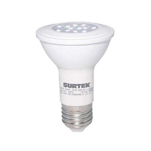 Foco LED PAR20 7W luz cálida - Codigo: 153094 - Marca: Surtek 