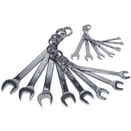Juego 15 llaves combinadas pulgadas rack 100519 - Codigo: 100519 - Marca: Surtek 