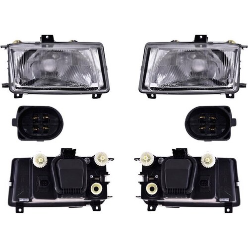 Faros compatible con Volkswagen Derby 1998-2001 - Para Foco De Halógeno - 2 Piezas 