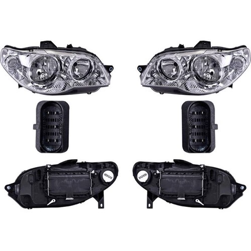 Faros compatible con Fiat Palio 2005-2007 - 5 Puertas - Para Foco De Halógeno - 2 Piezas 