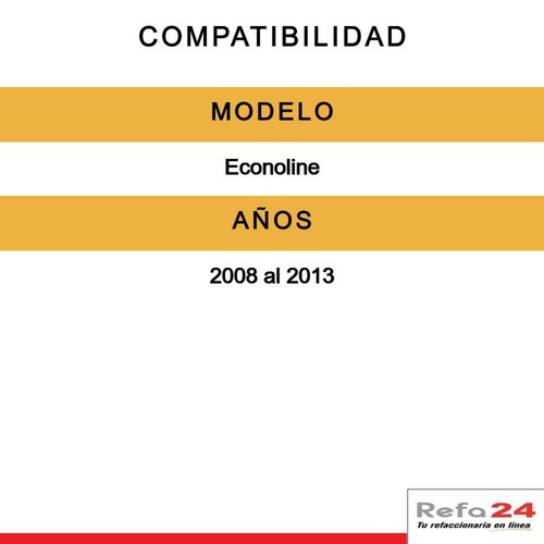Spoyler Tyi - Compatible Con Econoline 2008-2013 - Posición Delantera 