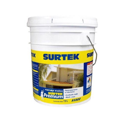 Pintura Vinil-Acrílica-Premium negro -Rendimiento Aproximado De 7m2/Lt-Exteriores E Interiores-Acaba 