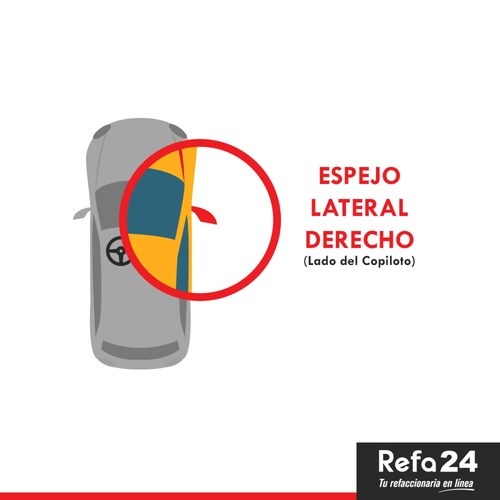Espejo - CV PU 2016 S/Control Cromado Derecho 