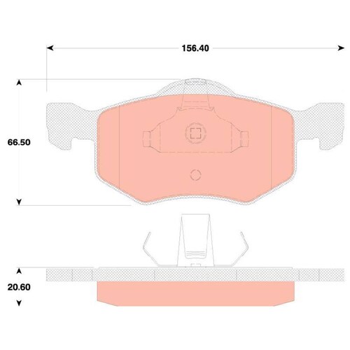 Juego De Balatas Ford Escape, 2001-2007 Del Cerámica 
