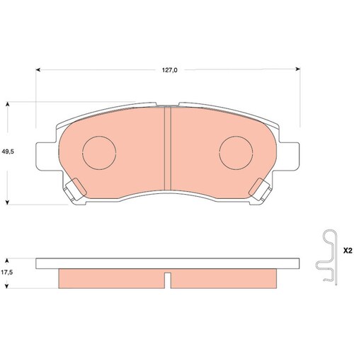 Juego De Balatas Toyota Avanza, 2007-2018 Del Orgánica 