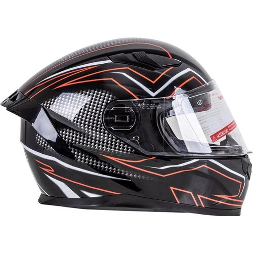 Casco cerrado doble visor, gráfico tron talla XL 