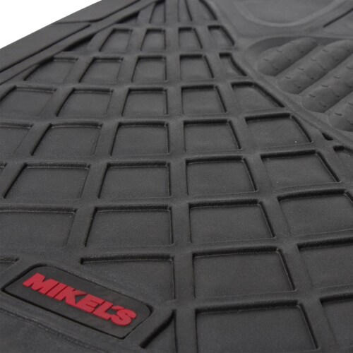 Tapetes para auto de hule  negro de lujo
