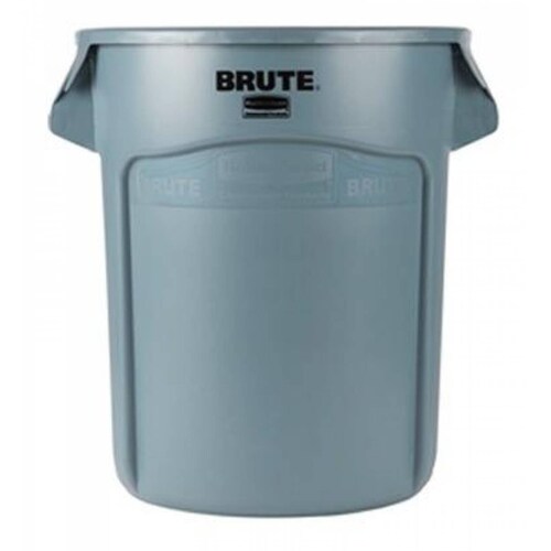 Bote sin tapa sin ruedas rubbermaid gris 166lts 28100260