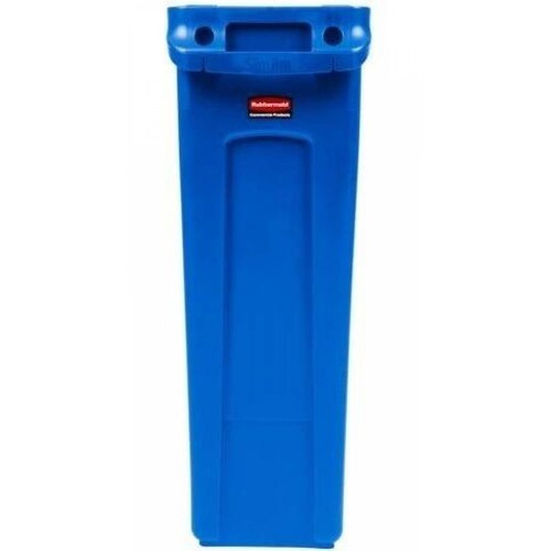 Contenedor Slim Jim C/canales De Vent. Azul Rubbermaid 