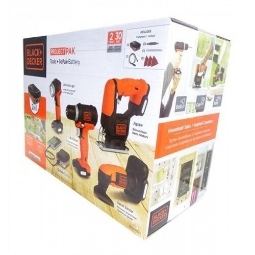 Combo 4 herramientas gopak bdck502c1 black and decker 