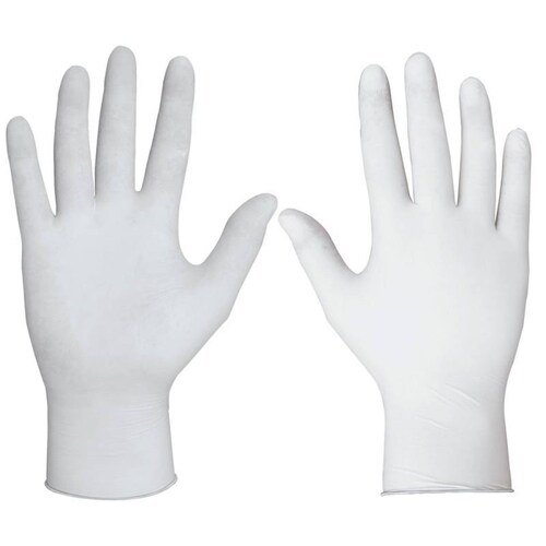 GUANTES DE VINIL DESECHABLES GRANDES CAJA 100 PIEZAS MAPLESAFE 
