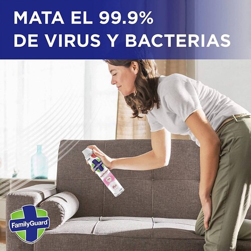DESINFECTANTE Y ELIMINADOR DE OLORES EN AEROSOL 400ML OUST 