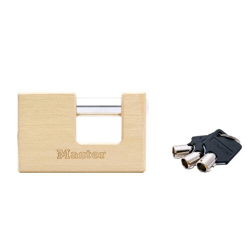 CANDADO PARA CORTINA 75MM LLAVE TUBULAR MASTER 