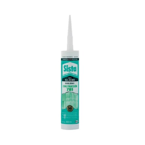 Silicón 781 construcción aluminio sista 300 ml 