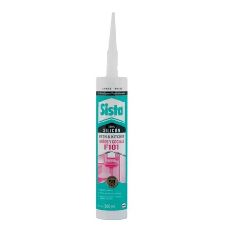 Silicón baños y cocinas transparente sista 300 ml 