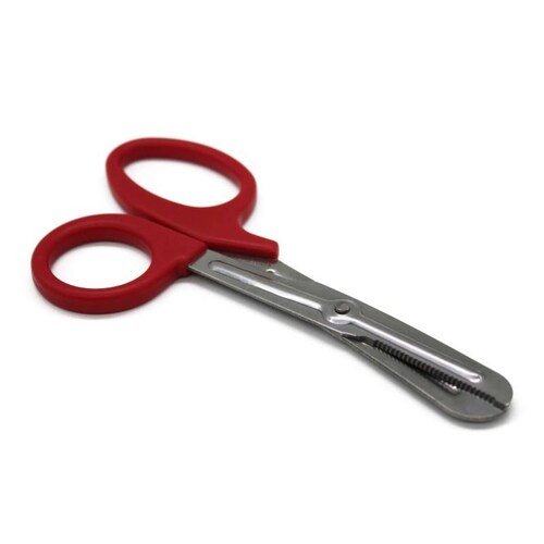 SUPER TIJERA RECTA INOXIDABLE ROJA CAJA CON 30, MAPLE TOOLS 