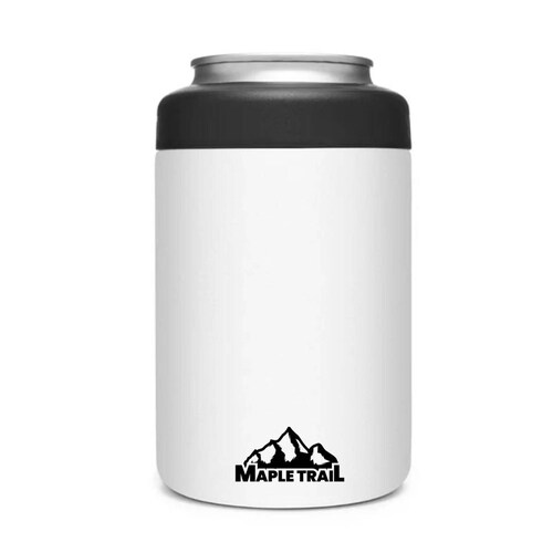 PORTABOTE PARA LATA DE 12 OZ TAPA ROSCABLE BLANCO MAPLE TRAIL. 