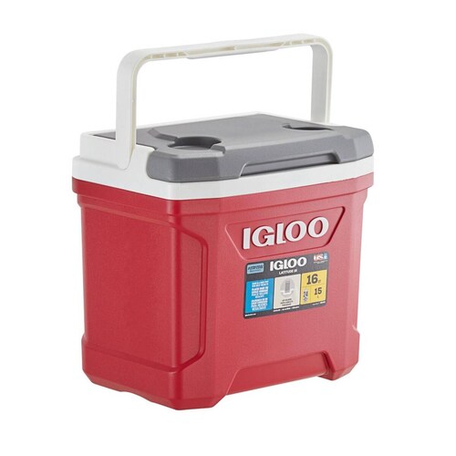 HIELERA 16 QT LATITUDE ROJA INDUSTRIAL 24 LATAS IGLOO 