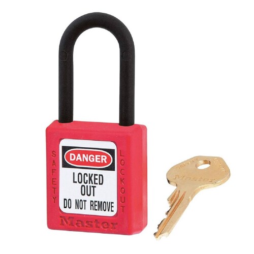 CANDADO SAFETY ROJO MASTER 