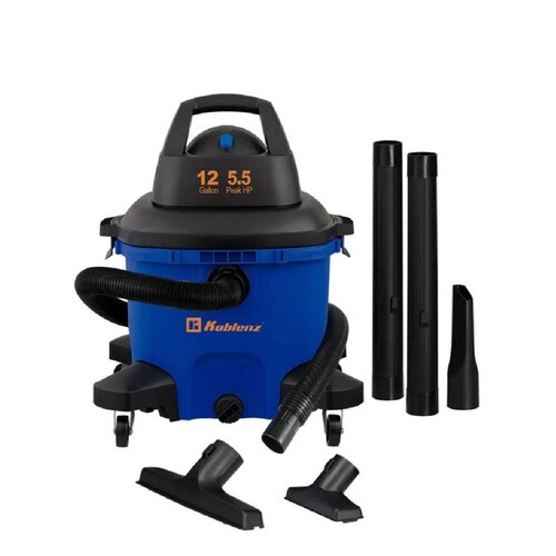 ASPIRADORA SECO-MOJADO 12 GALONES 5.5 HP KOBLENZ 