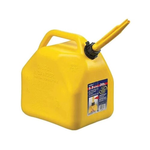 BIDON AMARILLO PARA DIESEL 20 LITROS SCEPTER 