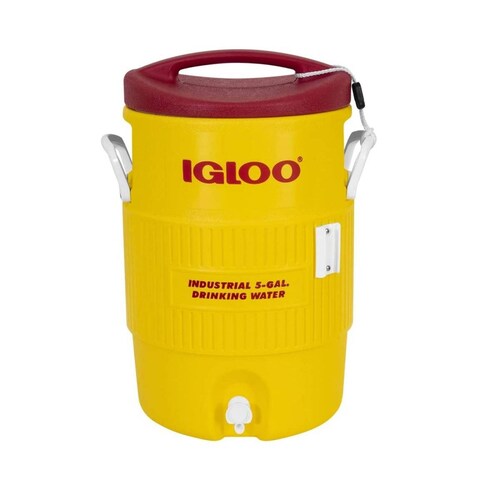 TERMO DE 5 GALONES AMARILLO TAPADERA ROJA IGLOO 