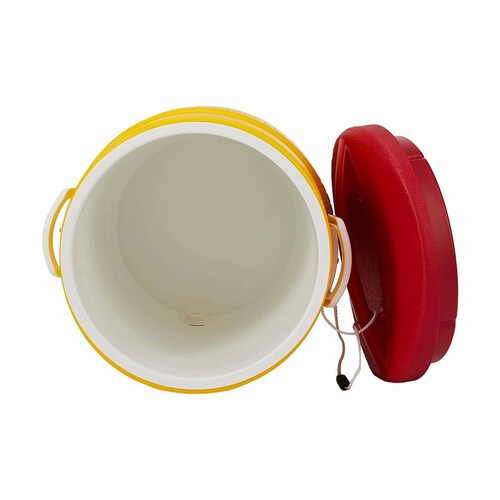 TERMO DE 5 GALONES AMARILLO TAPADERA ROJA IGLOO 