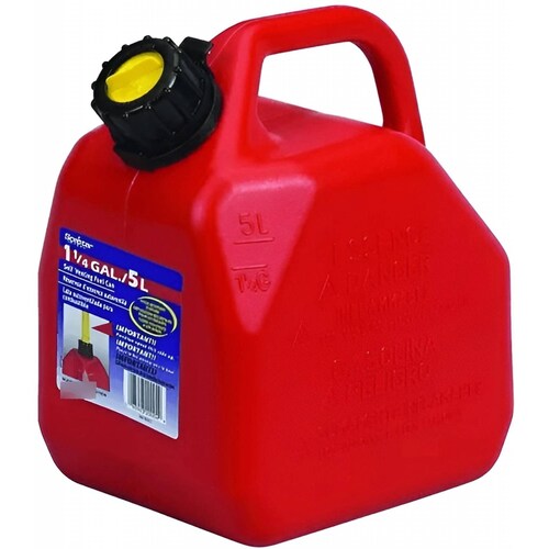 BIDON TANQUE PARA COMBUSTIBLE ROJO 5 LITROS SCEPTER 