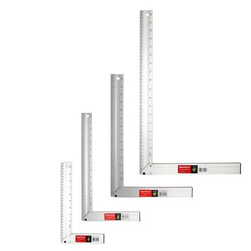 KIT 4 ESCUADRAS PARA CARPINTERO (MT-EC6,MT-EC8,MT-EC10,MT-EC12) 