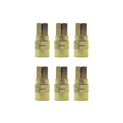 6 coples Rapido Neumatico 1/4 Hembra Maple Tools Mt-101f 