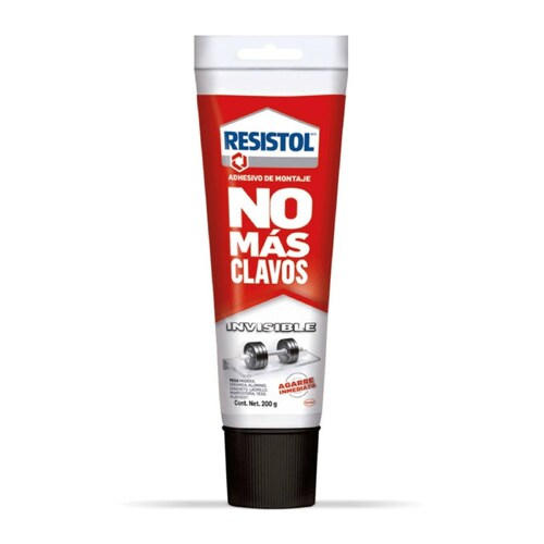 Resistol No Mas Clavos Invisible 200 Grs 4 pack 