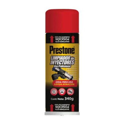 4 pzas LIMPIADOR DE INYECTORES PROFESIONAL 340ML PRESTONE 