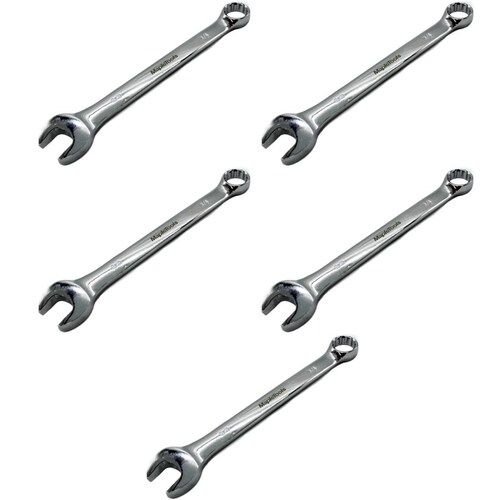 5 PIEZAS LLAVE COMBINADA 3/4 PULG ACABADO ESPEJO 