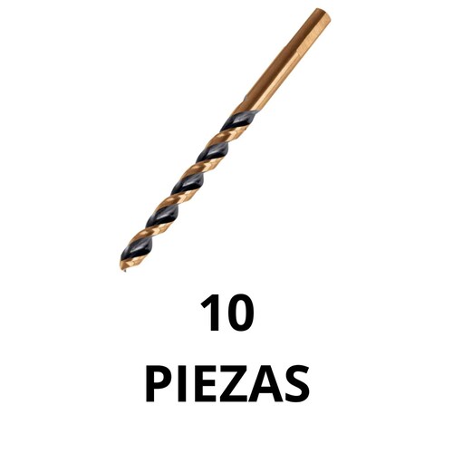 BROCA TITANIO ALTA VELOCIDAD 7/32" PAQUETE DE 10 MAPLE TOOLS 