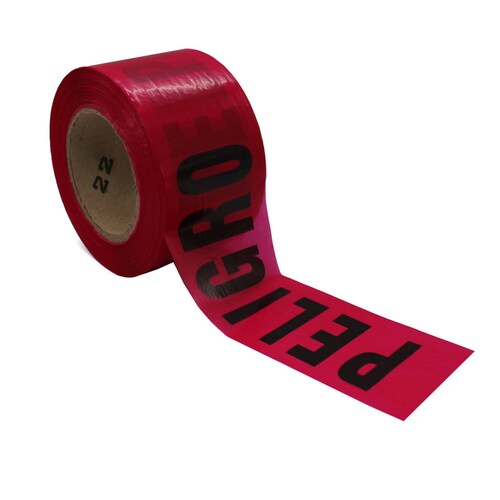 6 PZAS BANDA (CINTA) PELIGRO 305 MTS C/U MAPLE SAFE 