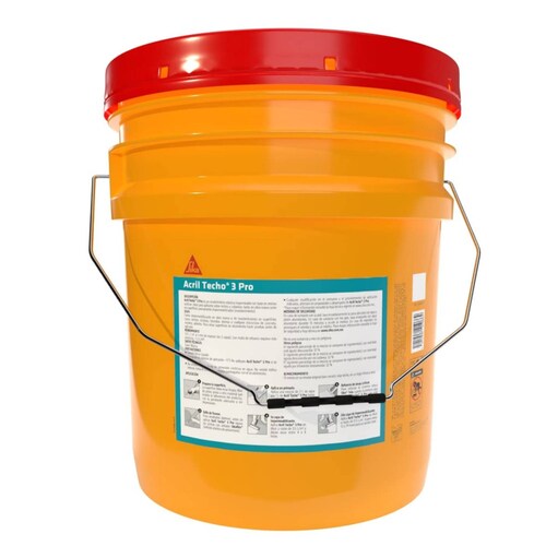 Impermeabilizante Acril Techo 3 Pro Blanco Cubeta 18 L SIKA 
