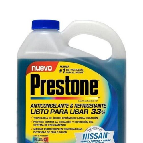 Anticongelante Y Refrigerante Listo P/usar Prestone 33% Azul 