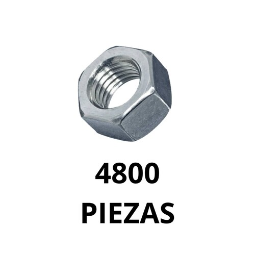 Tuerca Hexagonal Galvanizada 1/4 4800 Piezas 
