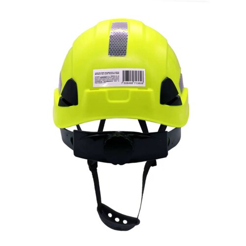 3 CASCOS SEGURIDAD AMARILLO DE RESCATE 6 PUNTOS MAPLE SAFE 