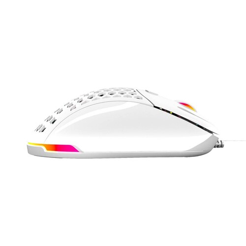 Mouse Gamer VSG Aquila Air óptico alámbrico RGB blanco brillante 
