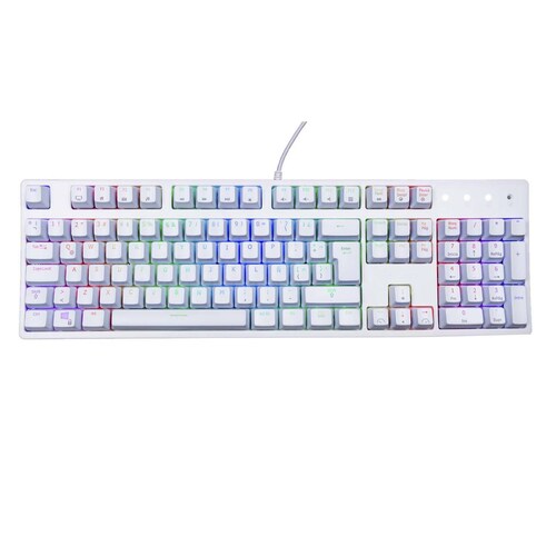 Teclado Gamer Mecánico VSG Alnilam blanco interruptor Kailh blue 