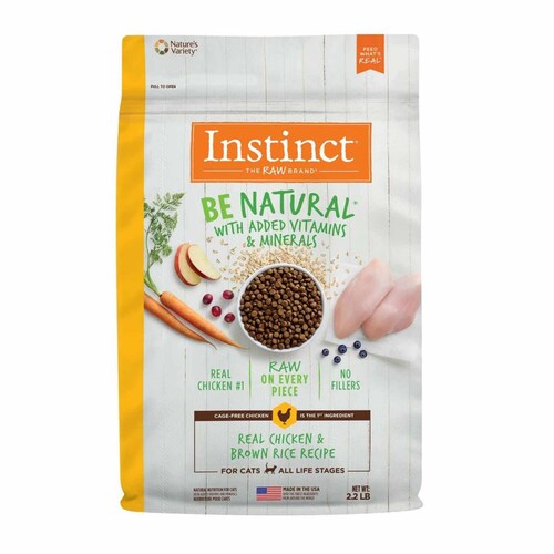 Alimento para mascotas Instinct Be Natural sabor pollo para gatos 0.9 kg + 100 gramos gratis 