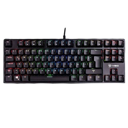 Teclado Gamer Mecánico VSG Alnitak negro interruptor Kailh Blue