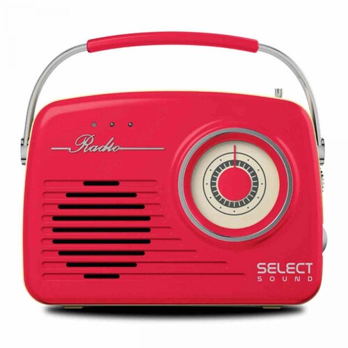 Bocina Select Sound Radio USB Micro SD 3.5 mm BT-1010ROJO
