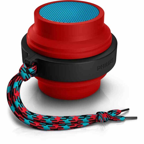 Philips Bocina Flex bluetooth portátil inalámbrico Rojo