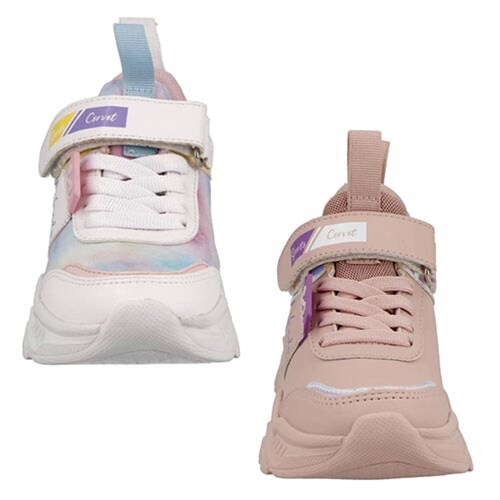 Tenis Niña Sport Corvet 110 Duo  Deportivos 2 Pack  Talla 18 A 21 color Maquillaje/Arcoiris 