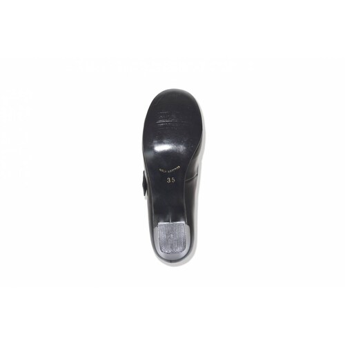 Zapato escolar escolta tacón negro correa 15/17-